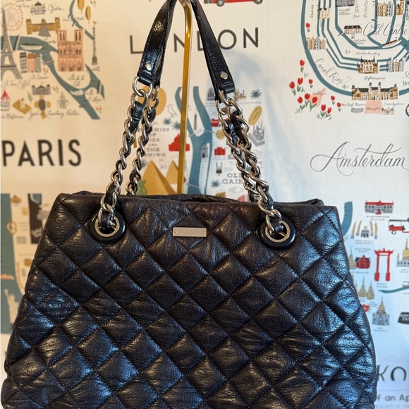 kate spade Handbags - Kate Spade Black Quilted Shoulder Bag